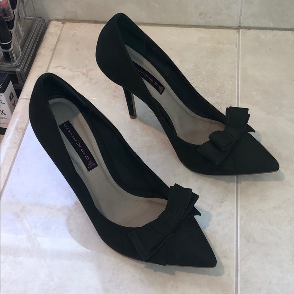 Steven by Steve Madden Ravesh Suede Green Pumps 11